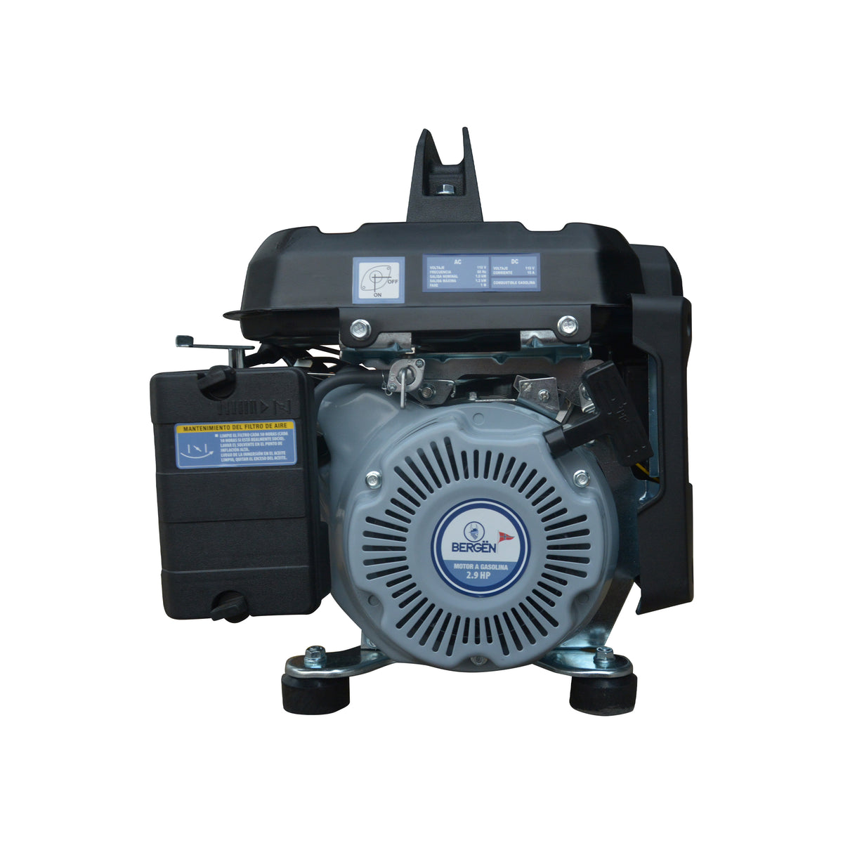 GENERADOR DE LUZ BERGEN 1000W GB1200 C/MOTOR GAS. 2.4HP