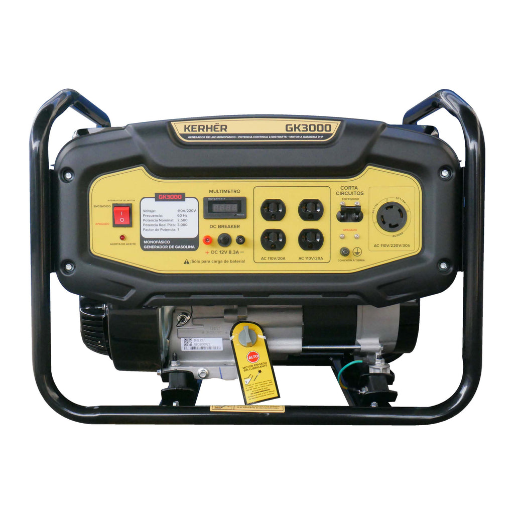 GENERADOR DE LUZ KERHER GK3000 2500W C/UKURA 7 HP