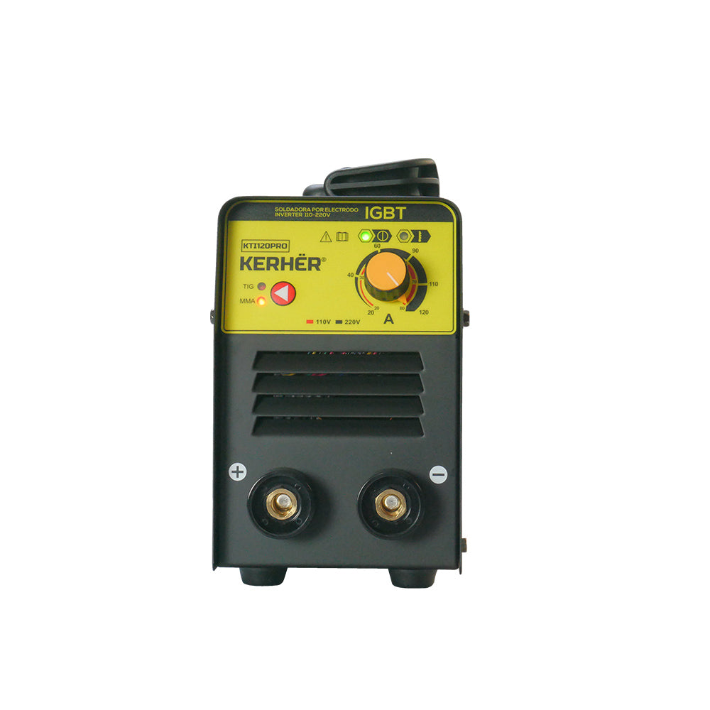 SOLDADORA INVERSOR KERHER TIG/MMA 120 amp  BIVOLTAJE 110/220V KTI120PRO