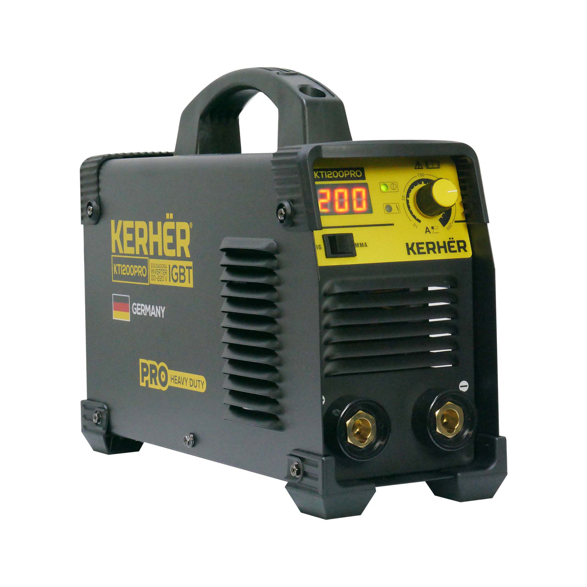 SOLDADORA INVERSOR INDUSTRIAL 200amp KERHER BIVOLTAJE 110/220V KTI200PRO