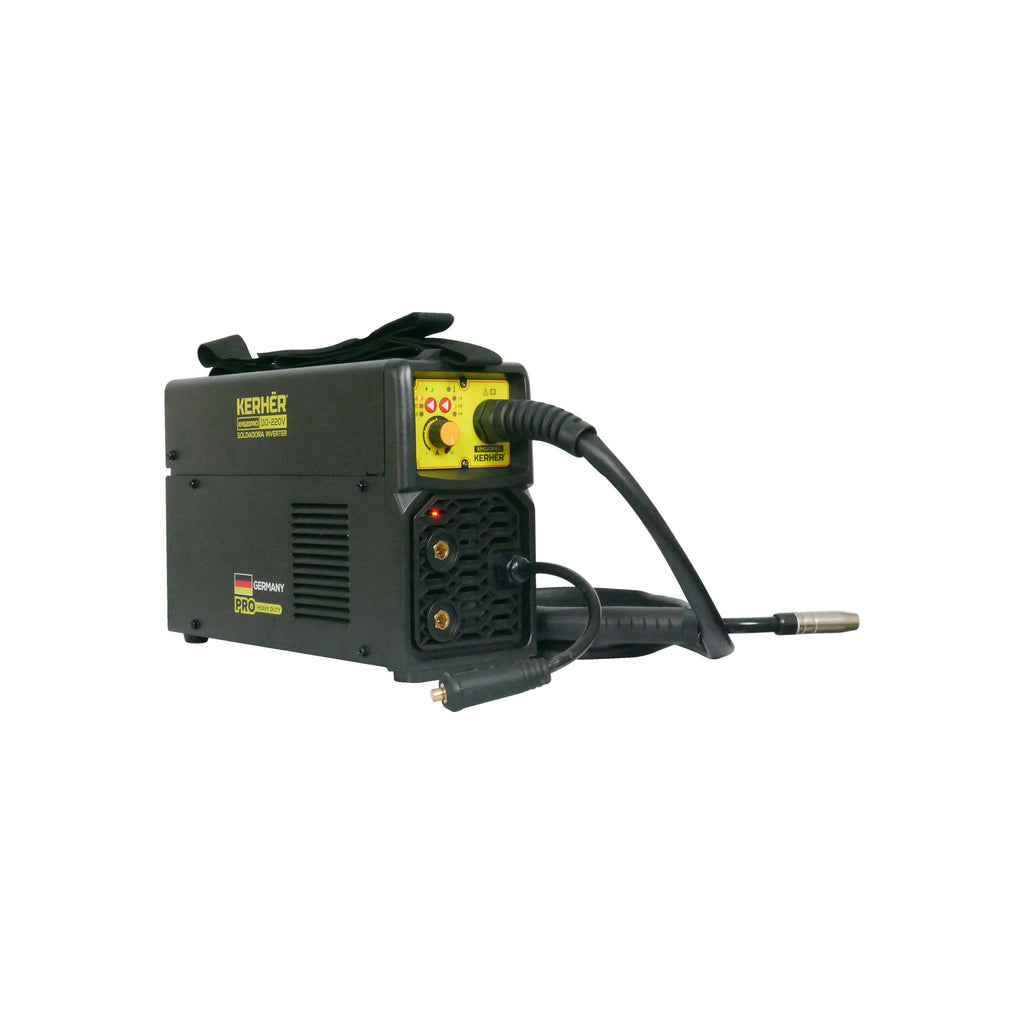 SOLDADORA INVERSOR MICROALAMBRE (GAS / NO GAS) y MMA KERHER 120 amp BIVOLTAJE 110/220V KMI120PRO