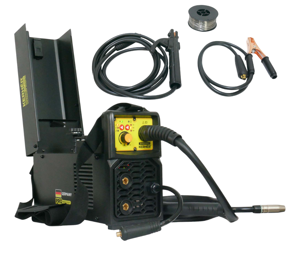 SOLDADORA INVERSOR MICROALAMBRE (GAS / NO GAS) y MMA KERHER 120 amp BIVOLTAJE 110/220V KMI120PRO